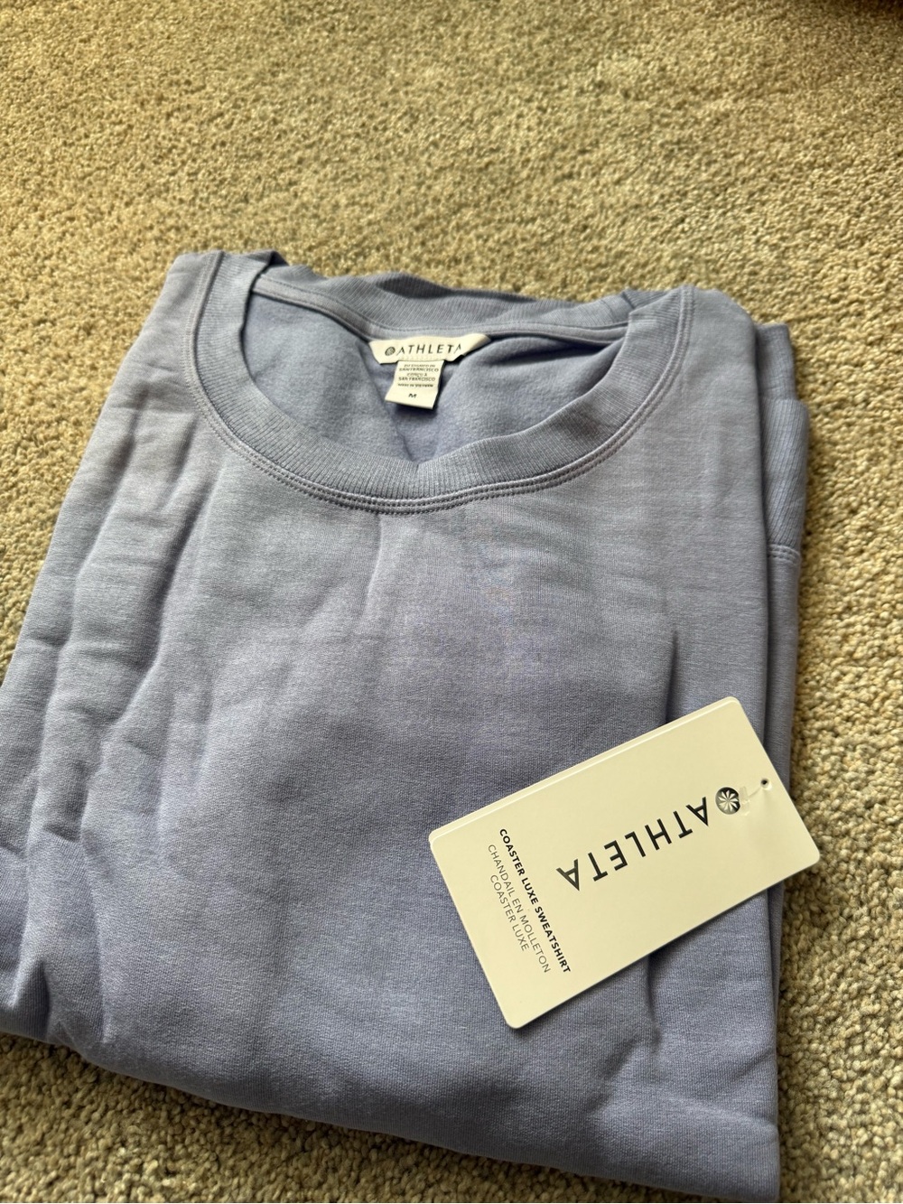 Athleta coaster luxe Sweatshirt - Light Lavender